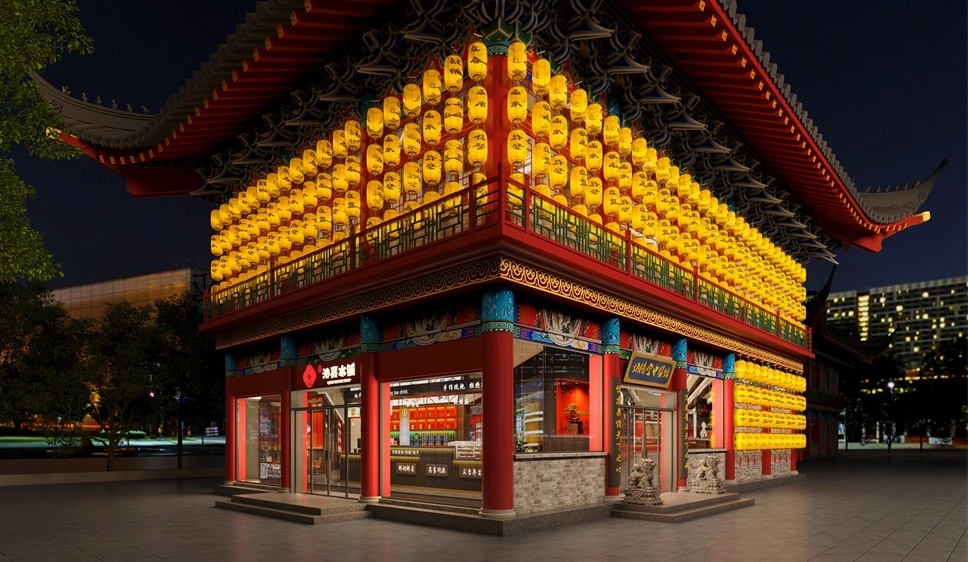 河北貢院炳濟堂中醫(yī)館設(shè)計案例效果圖